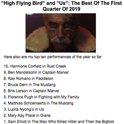 “High Flying Bird” and “Us”: The Best Of The First Quarter Of 2019